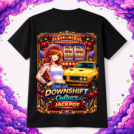 Downshift Culture "Jackpot" Unisex Tee – JDM Casino Car Culture T-Shirt