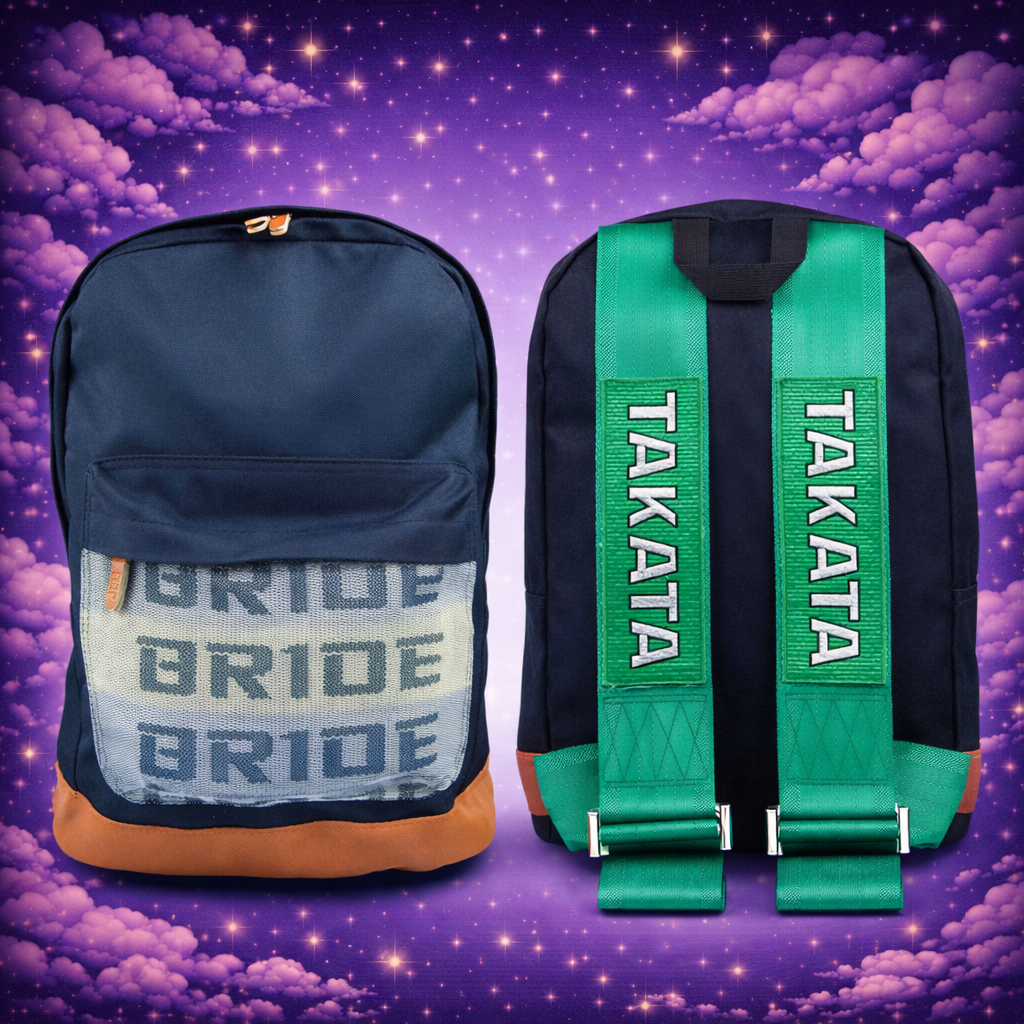 JDM Bride Takata Pack Bag – Racing Harness Backpack - Green JDM Bride Takata Pack Bag – Racing Harness Backpack - Green